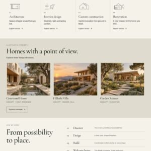 FORMA HOUSE architecture template homepage desktop preview